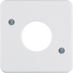 Berker 153009 Zentralstück für Drucktaster und Lichtsignal E10 wg Up IP44 polarweiß glänzend 