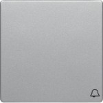 Berker 16206054 Wippe mit Aufdruck Symbol Klingel Q.1/Q.3 alu samt lackiert 