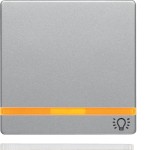 Berker 16216074 Wippe mit 2 beiliegenden Linsen und Aufdruck Symbol Licht Q.1/Q.3/Q.7/Q.9 alu samt lackiert 