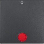 Berker 16241606 Wippe mit roter Linse und Aufdruck '0' S.1/B.3/B.7 anthrazit matt 