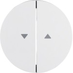 Berker 16252089 Wippe 2-fach mit Aufdruck Symbol Pfeil R.1/R.3 polarweiß glänzend 