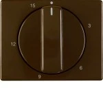 Berker 16340001 Zentralstück mit Regulierknopf für mechanische Zeitschaltuhr Arsys braun glänzend 