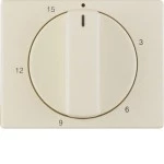 Berker 16340002 Zentralstück mit Regulierknopf für mechanische Zeitschaltuhr Arsys cremeweiß glänzend 