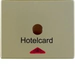 Berker 16419011 Hotelcard-Schaltaufsatz mit Aufdruck und roter Linse Arsys hellbronze lackiert 
