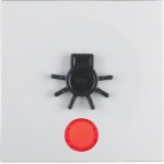 Berker 16511949 Wippe mit roter Linse und abtastbarem Symbol Licht S.1/B.3/B.7 polarweiß matt 