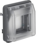 Berker 18213500 Adapter-Einsatz mit Klappdeckel zur Aufnahme von Geräten 45x45 mm W.1 