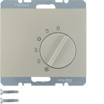 Berker 20267104 Temperaturregler mit Wechsler und Zentralstück K.5 edelstahl lackiert 