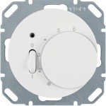 Berker 20302089 Temperaturregler mit Öffner Zentralstück Wippschalter und LED R.1/R.3 polarweiß glänzend 
