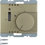 Berker 20309011 Temperaturregler mit Öffner Zentralstück Wippschalter und LED Arsys hellbronze lackiert 