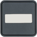 Berker 30763545 Wippe 1-fach für W.1 Taster-BA,mit Beschriftungsfeld,grau 