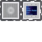 Berker 30806089 Radio Touch mit Lautsprecher DAB+ Bluetooth Q.1/Q.3/Q.7/Q.9 polarweiß samt 