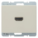 Berker 3315430002 High Definition Steckdose mit 90°-Steckanschluss Arsys cremeweiß glänzend 