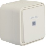 Berker 35663502 Kontroll-Wechselschalter mit Aufdruck 'Heizung' AP W.1 polarweiß 