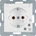 Berker 41081909 Schuko-Steckdose mit Überspannungsschutz S.1/B.3/B.7 polarweiß matt 