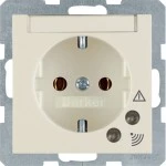 Berker 41088982 Schuko-Steckdose mit Überspannungsschutz S.1/B.3/B.7 cremeweiß glänzend 