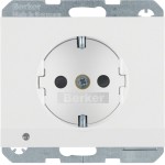 Berker 41097009 Schuko-Steckdose mit LED-Orientierungslicht K.1 polarweiß glänzend 