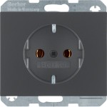 Berker 41157006 Schuko-Steckdose K.1 anthrazit matt 