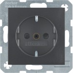Berker 41231606 Schuko-Steckdose mit erhöhter Berührungsschutz S.1/B.3/B.7 anthrazit matt 