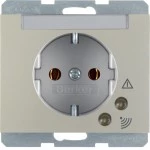 Berker 41527104 Schuko-Steckdose mit Überspannungsschutz K.5 edelstahl lackiert 