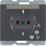 Berker 41527106 Schuko-Steckdose mit Überspannungsschutz K.1 anthrazit matt 