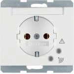 Berker 41527109 Schuko-Steckdose mit Überspannungsschutz K.1 polarweiß glänzend 