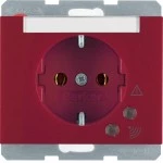 Berker 41527115 Schuko-Steckdose mit Überspannungsschutz K.1/K.5 rot glänzend 