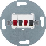 Berker 457309 Stereo-Lautsprecher-Anschlussdose Modul-Einsätze polarweiß matt 