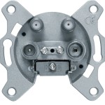 Berker 459410 Antennen-Steckdose 4Loch 2SAT TV FM Einzeldose 
