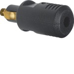 Berker 4637 Stecker 12 V Integro Modul-Einsätze schwarz matt 