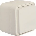 Berker 47403512 Schuko-Steckdose mit Klappdeckel AP W.1 polarweiß 