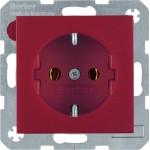 Berker 47431912 Schuko-Steckdose S.1/B.3/B.7 rot matt 