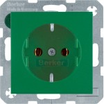Berker 47431913 Schuko-Steckdose S.1/B.3/B.7 grün matt 