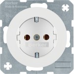 Berker 47432089 Schuko-Steckdose R.1/R.3 polarweiß glänzend 
