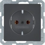 Berker 47436086 Schuko-Steckdose Q.1/Q.3 anthrazit samt 