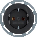 Berker 47452045 Schuko-Steckdose Serie R.Classic schwarz glänzend 