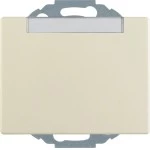 Berker 47480002 Schuko-Steckdose mit Klappdeckel und Beschriftungsfeld Arsys cremeweiß glänzend 