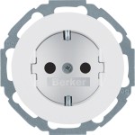 Berker 47552089 Schuko-Steckdose mit erhöhter Berührungsschutz Serie R.Classic polarweiß,glänzend 