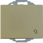 Berker 47570001 Schuko-Steckdose mit Klappdeckel und erhöhter Berührungsschutz Arsys hellbronze Metall 