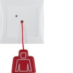 Berker 52028989 Zugtaster mit Rahmen S.1 polarweiß glänzend 