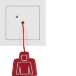 Berker 52029909 Zugtaster mit Rahmen S.1 polarweiß matt 