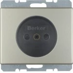 Berker 6161140104 Steckdose ohne Schutzkontakt mit erhöhter Berührungsschutz Arsys Edelstahl Rostfrei 