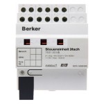 Berker 75313005 Steuereinheit 3-fach 1-10V 16A Hand Status REG KNX lichtgrau 