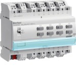 Berker 75318105 Schalt-/Jalousieaktor 8-/4-fach REG für C-Last 16A KNX lichtgrau 