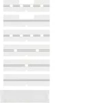 Berker 75960006 Beschriftungsfeld mit Blende Arsys klar transparent 