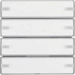 Berker 80144321 Tastsensor 4-fach Komfort mit Beschriftungsfeld KNX Q.1/Q.3/Q.7/Q.9 alu samt lackiert 