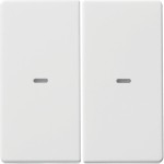 Berker 80960329 Abdeckung für Tastsensor-Modul 2-fach mit Linse Q.1/Q.3 polarweiß samt 