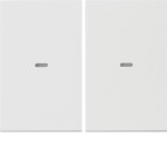 Berker 80960379 Abdeckung für Tastsensor-Modul 2-fach mit Linse K.1 polarweiß glänzend 