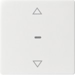 Berker 80961229 Abdeckung für Tastsensor-Modul 1-fach mit Pfeil-Symbol Q.1/Q.3/Q.7/Q.9 polarweiß samt 