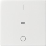 Berker 80962229 Abdeckung für Tastsensor-Modul 1-fach mit I/O-Symbol Q.1/Q.3/Q.7/Q.9 polarweiß 