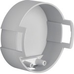 Berker 81837 Berührungsschutzdose Ø 58 mm für Klemmbefestigung Integro Modul-Einsätze grau 